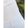 pantalon large femme blanc élastique été