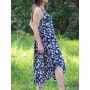 Robe tunique taille unique de plage pour femme avec col rond