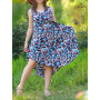 Robe tunique taille unique de plage pour femme avec col rond