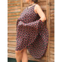 Robe tunique taille unique de plage pour femme avec col rond