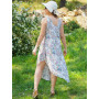 Robe tunique de plage pour femme avec col rond