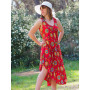 Robe tunique taille unique de plage pour femme avec col rond