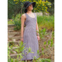 robe longue pour femme imprimé géométrique sans manches coupe droite