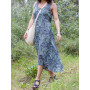 Robe femme longue, robe ajustable, robe fluide