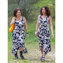 robe finition volant bretelles largues col rond