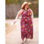 Robe Longue Rouge Taille Unique Imprimée Fleuri - SIRO