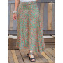 jupe midi multi-taille, base jupe plissée, jupe en viscose