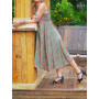 robe bustier ethnique, robe sans bretelles, robe encolure bandeau, jupe longue