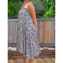 robe courte bandeau, robe plissée, robe ample, robe encolure, jupe fluide