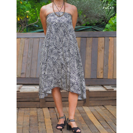 robe bustier, robe noire, jupe longue, robe sans manches, robe d'été, robe femme