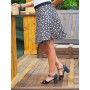 jupe à nouer, jupe imprimé liberty, jupe vintage, jupe multi-taille, jupe taille fine, jupe noire, j