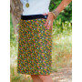 jupe 2 faces jupe 2en1 taille ajustable boutons pressions, jupe droite, jupe fendue, jupe été, jupe coton