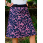 Jupe portefeuille violette taille unique. Marque française, jupe tulipe, jupe rose, jupe a fleurs