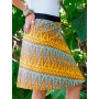 Jupe africaine multicolore imprimé ethnique wax, jupe longue, jupe evasée, jupe africaine, jupe madras