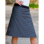 jupe longue jupe réversible jupe patineuse jupe asymétrique coupe droite ceinture ajustable taille haute taille fine