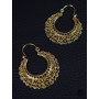 boucle oreille femme dorée hippie bohème ronde