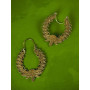bijou accessoire or laurier circulaires hippie