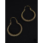 boucles oreilles femme dorée ronde boho bohème