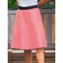 Jupe rouge à nouer, jupe tartan, jupe à carreaux, jupe été femme, jupe à vichy, jupe portefeuille évasée
