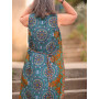 robe bohème taille gourmande, robe de plage, robe avec col rond, robe en viscose