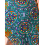 imprimé mandala turquoise