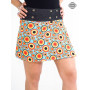 PACAP | Édition Limitée, Jupe Impression Numérique Motif Vintage 70's