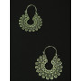 Boucles d'oreilles ronde style fleur