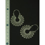 Bijoux fantaisie indien Boucles d'Oreilles Femme Soleil Couleur Argent Attrape-Rêve Amérindien