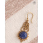 Longues Boucles D'oreilles Bohèmes à Pierres Fines Dorées ou Argentées - C3