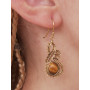 Pendentif D'Oreilles Ethniques pour Femme à Pierres Faits Main - C4