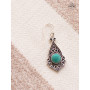 Petite Boucles D'oreilles Indiennes Pendantes avec Pierres - C5