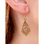 Petite Boucles D'oreilles Indiennes Pendantes avec Pierres - C5