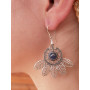 Boucles D'oreilles Indienne Plumes Attrape Rêve pour Femme - C8
