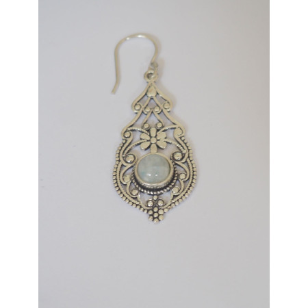 Pendants D'Oreilles Atypiques Dorées et Argentées à Pierres - C2