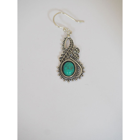 Pendentif D'Oreilles Ethniques pour Femme à Pierres Faits Main - C4