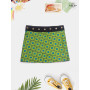 Jupe fille, jupe boheme, jupe ethnique, jupe verte, jupe wax, jupe africain, coton imprimé motif kiwi taille unique