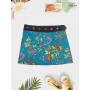 jupe fillette sans poche Motifs à fleurs jupe fille 4 à 14 ans taille unique ceinture réglable jupe verte coton