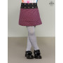 Jupe fille a carreaux riuge et noire, jupe patineuse, jupe short, jupe collant, jupe coton, jupe enfant, jupe bebe