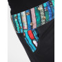 Jupe portefeuille réversible avec poche taille réglable avec ceinture à boutons de pressions imprimé haute qualité
