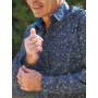 chemise fantaisie bleue saphir homme