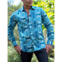 chemise bleue originale homme