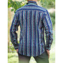 chemise jeune homme bleue motif bouton pression