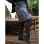 jupe denim, jupe ceinture à pressions, jupe grise, jupe à pois, jupe reversible, jupe femme