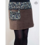mini jupe femme velours côtelée marron poche assortie  taille reglable bouton pression femerture eclair zip