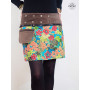 jupe transformable courte coupe droite ceinture amovible bouton pression sacoche assortie femme