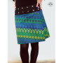 jupe ethnique réversible imprimé liberty taille ajustable femme