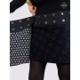 jupe noire réversible 2 en 1 ceinture collant femme