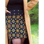 Jupe coton imprimé fantaisie ethnique Jupe tube fendue boutonnée Taille Ajustable
Jupe wrap trapèze boutons pressions