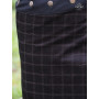 Jupe velours noir motif a carreaux pour femme, jupe de luxe, jupe de qualité, jupe tartan, jupe écossaise noire, jupe satinée
