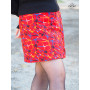 Jupe rouge femme, jupe coton femme, jupe imprimé psyché, jupe vintage, jupe rétro, jupe toile araignées